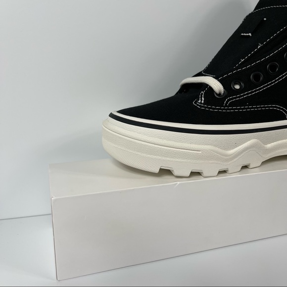 VANS SENTRY WC WOMENS HIGH TOP SHOES SIZE 7 BLACK WHITE WAFFLECUP LACE UP CANVAS - Picture 6 of 10